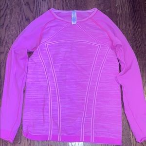 Long sleeve hot pink ivviva top